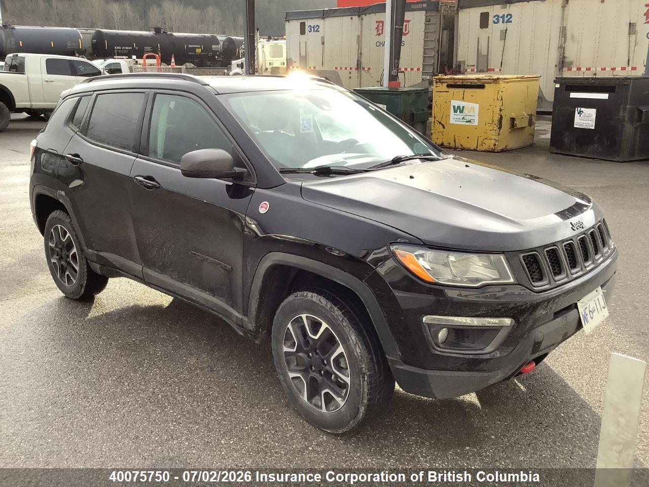 3C4NJDDBXMT600345 · 2021 JEEP COMPASS TRAILHAWK