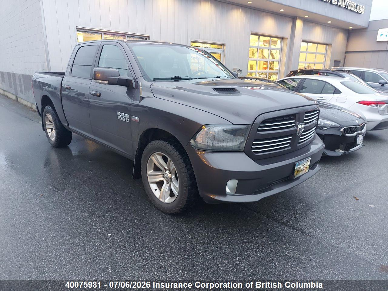 1C6RR7MT9FS556001 · 2015 RAM 1500 SPORT