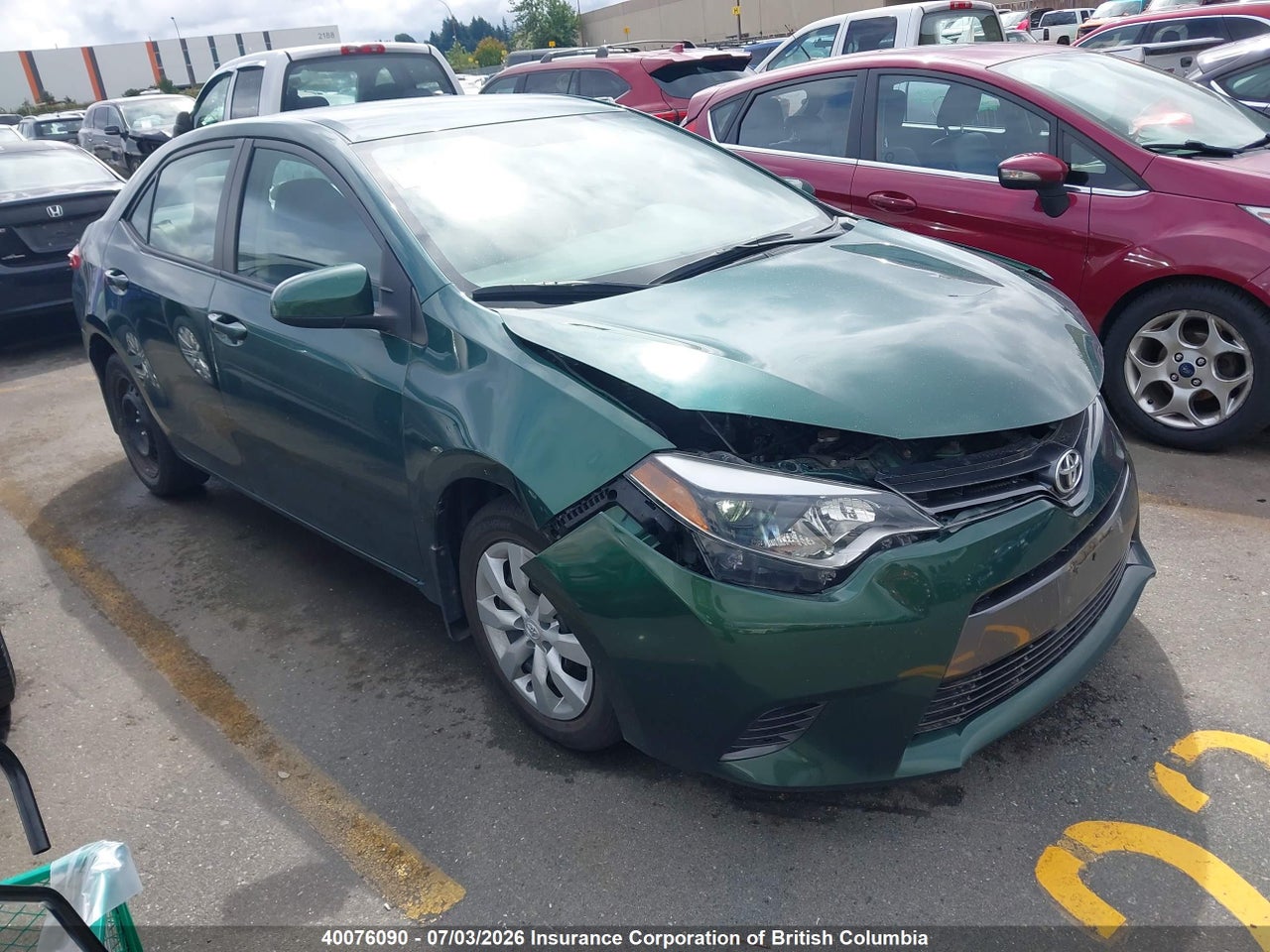 2T1BURHE7GC732711 · 2016 TOYOTA COROLLA L/LE/LE PLS/PRM/S/S PLS
