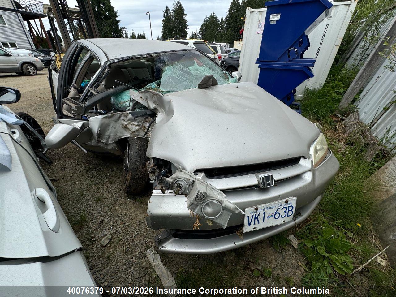 1HGCG5643XA806078 · 1999 HONDA ACCORD LX