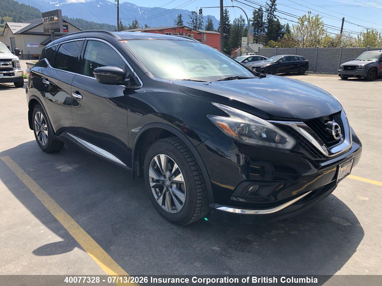 5N1AZ2MH9JN118537 · 2018 NISSAN MURANO S/SL/SV/PLATINUM
