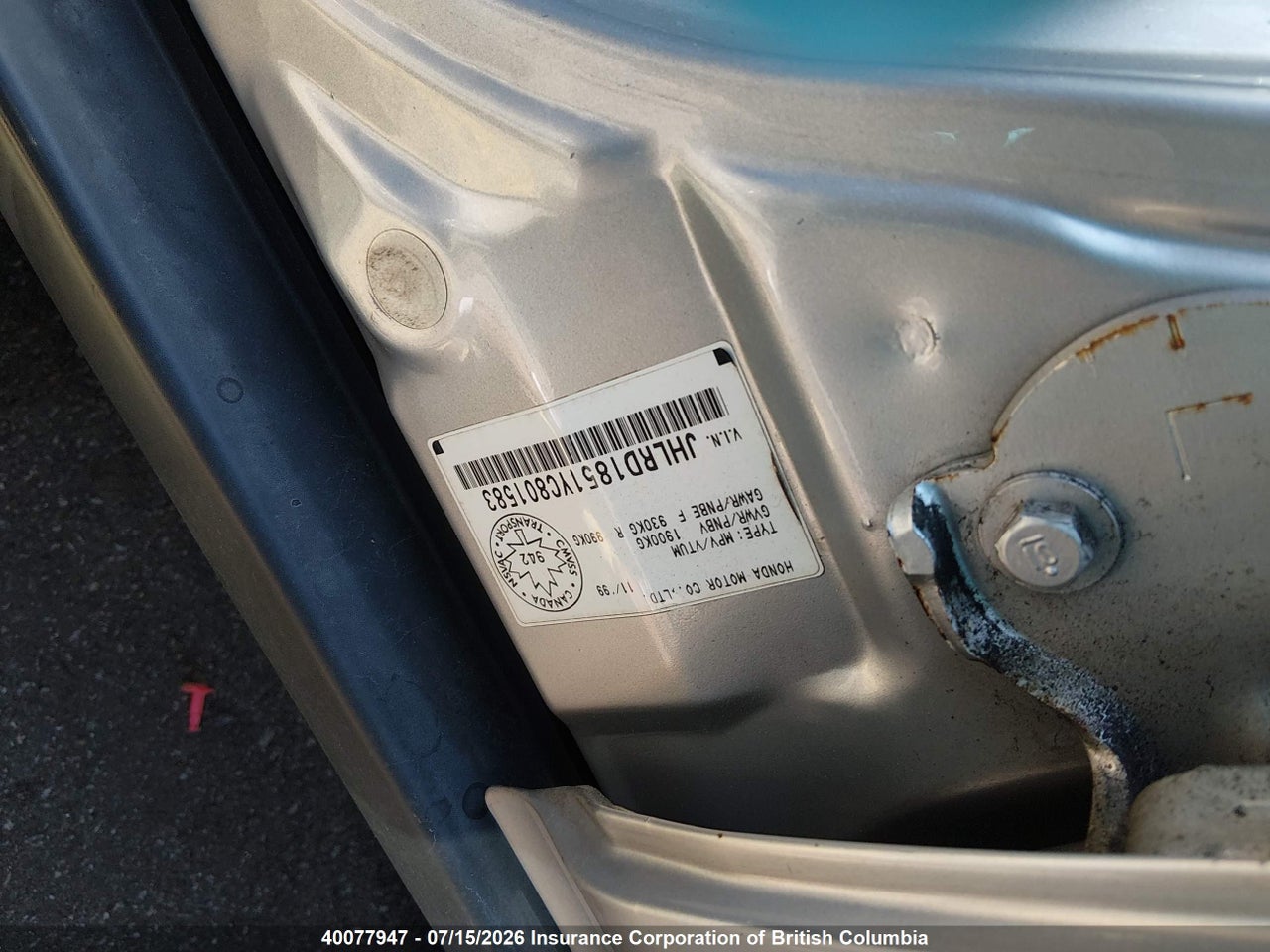 JHLRD1851YC801583 · 2000 HONDA CR-V EX · 9/22