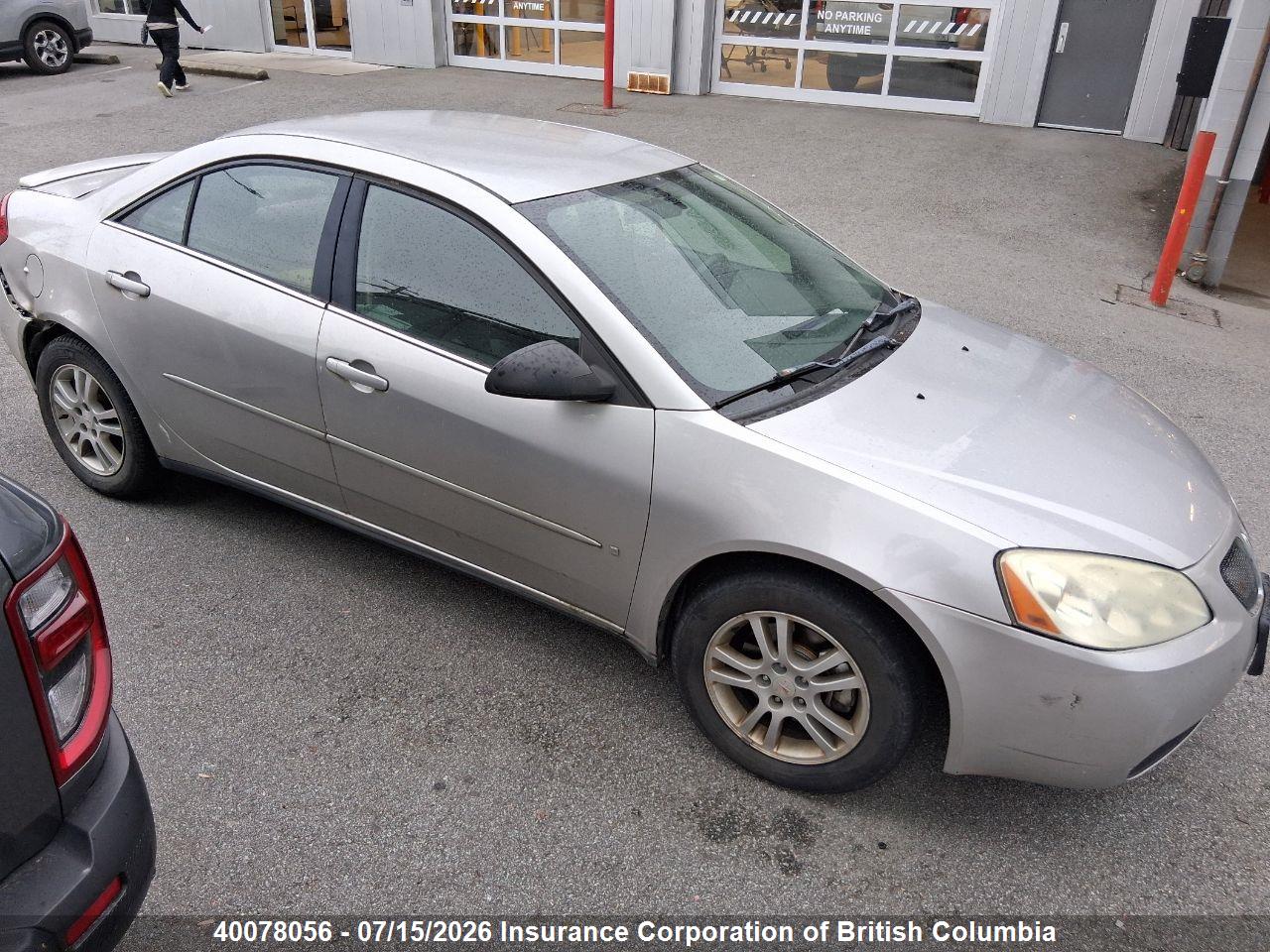 1G2ZG558164239920 · 2006 PONTIAC G6