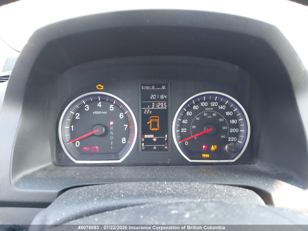 5J6RE48567L809649 · 2007 HONDA CR-V EX · 7/22