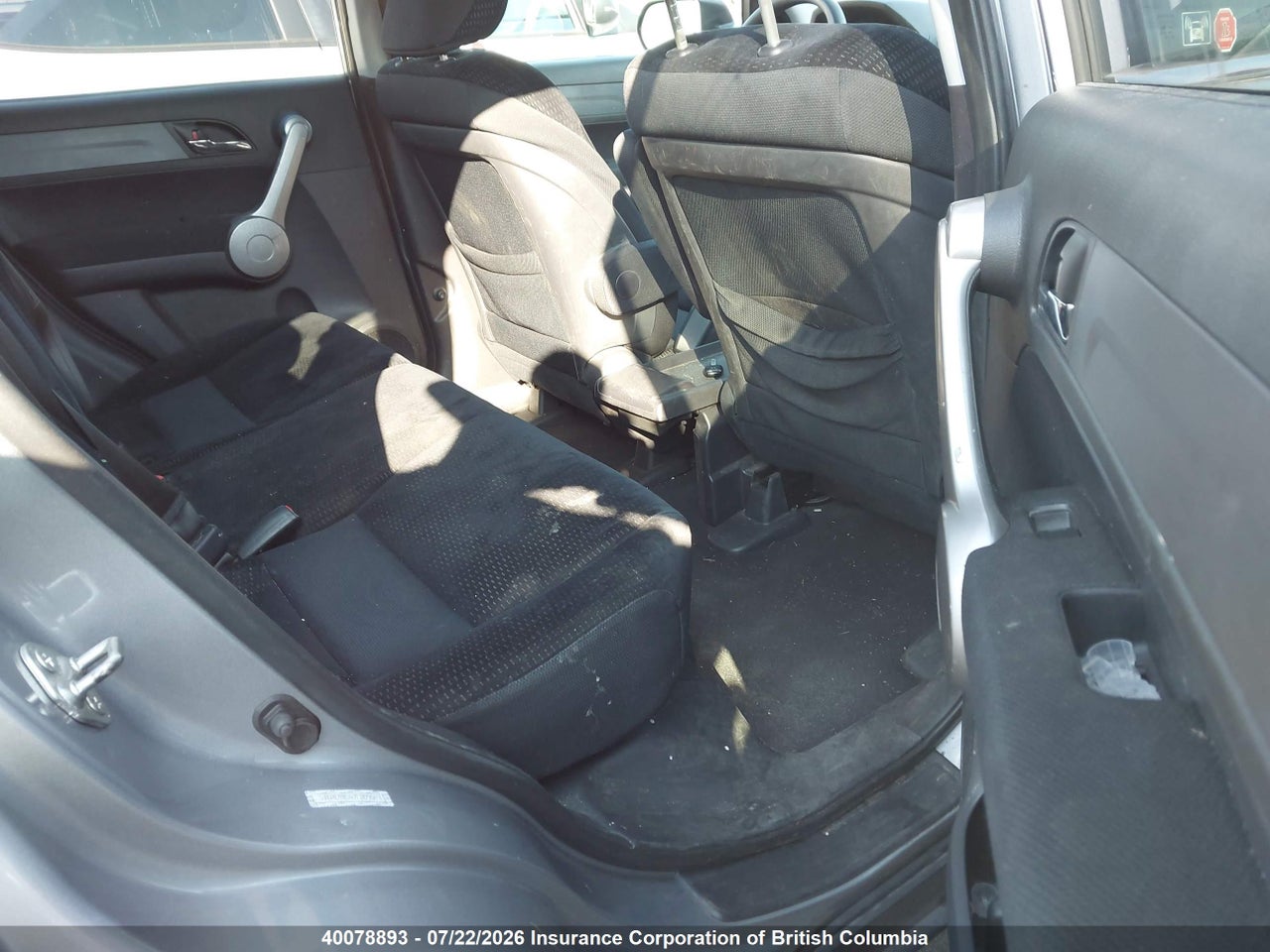 5J6RE48567L809649 · 2007 HONDA CR-V EX · 8/22
