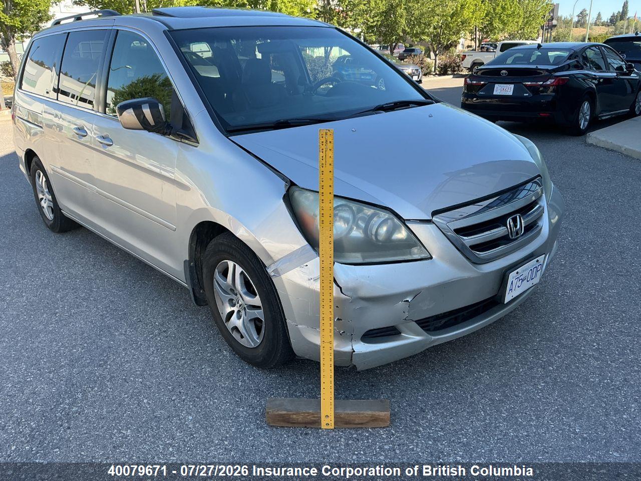 5FNRL38665B505865 · 2005 HONDA ODYSSEY EX-L