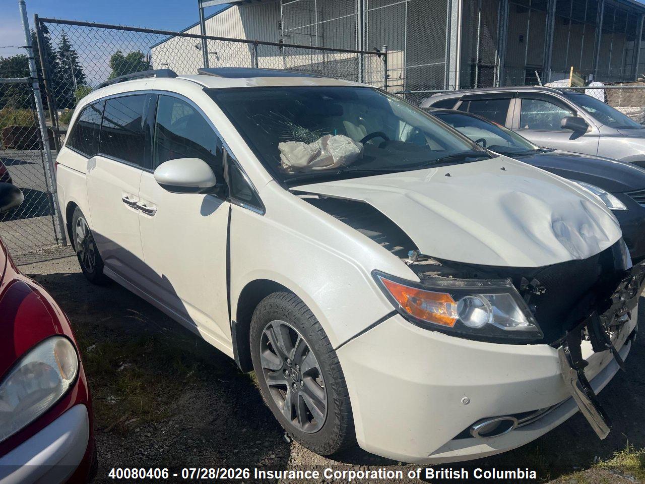 5FNRL5H97EB503936 · 2014 HONDA ODYSSEY TOURING/TOURING ELITE