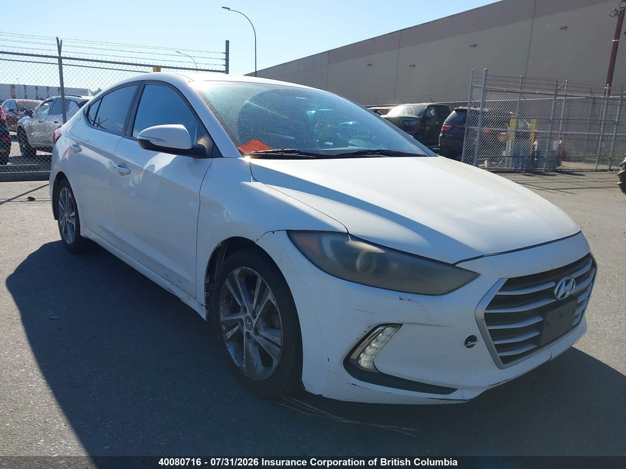KMHD84LF9HU109820 · 2017 HYUNDAI ELANTRA GLS