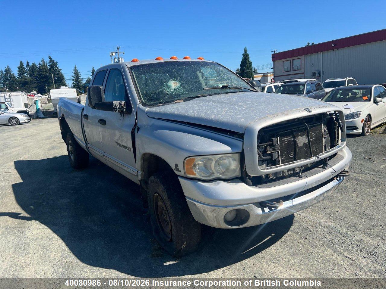 3D7LU38C43G839110 · 2003 DODGE RAM 3500 SLT/LARAMIE/ST