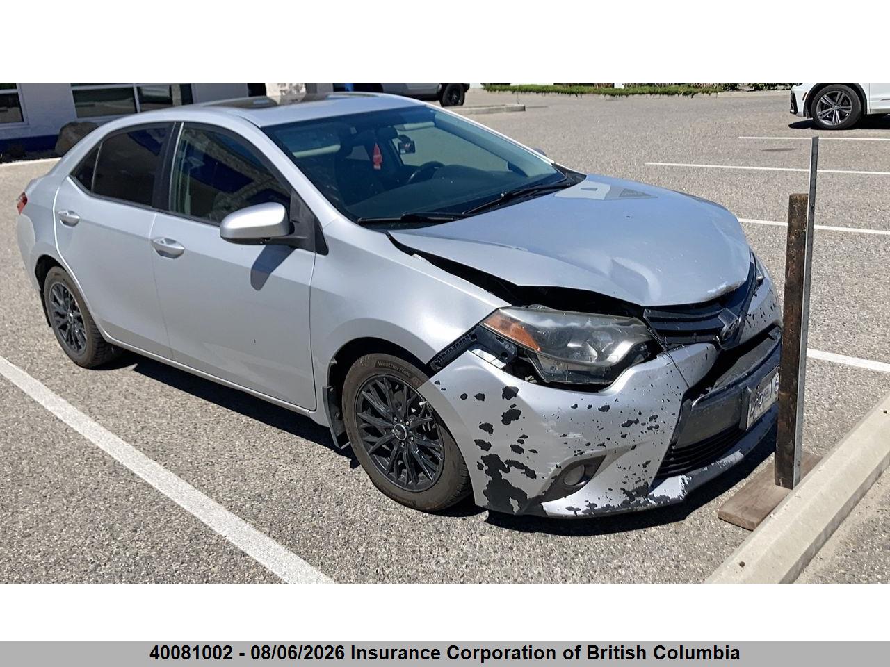 2T1BURHE7FC331660 · 2015 TOYOTA COROLLA L/LE/LE PLS/PRM/S/S PLS