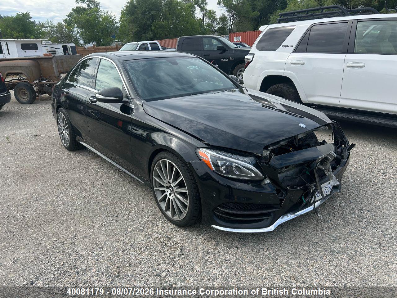 55SWF6GB9FU044316 · 2015 MERCEDES BENZ C 400 4MATIC