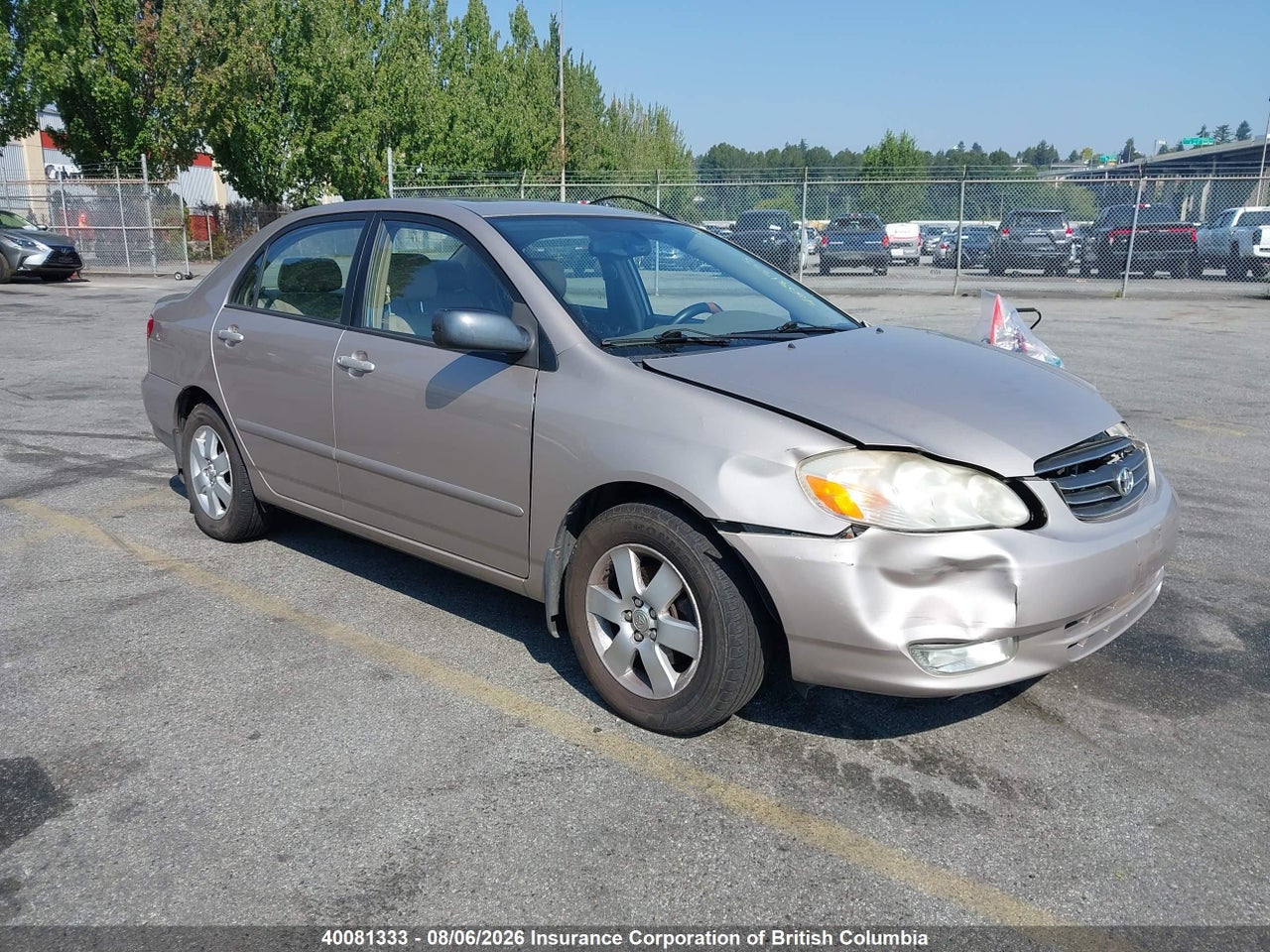 2T1BR38E63C750674 · 2003 TOYOTA COROLLA CE/LE/S