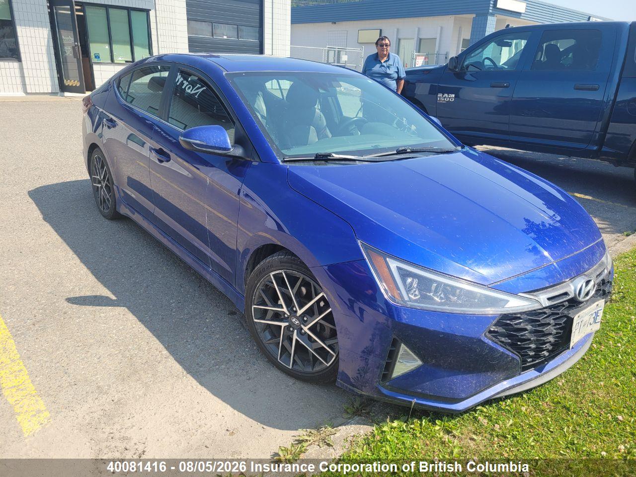 KMHD04LB9KU891578 · 2019 HYUNDAI ELANTRA SPORT