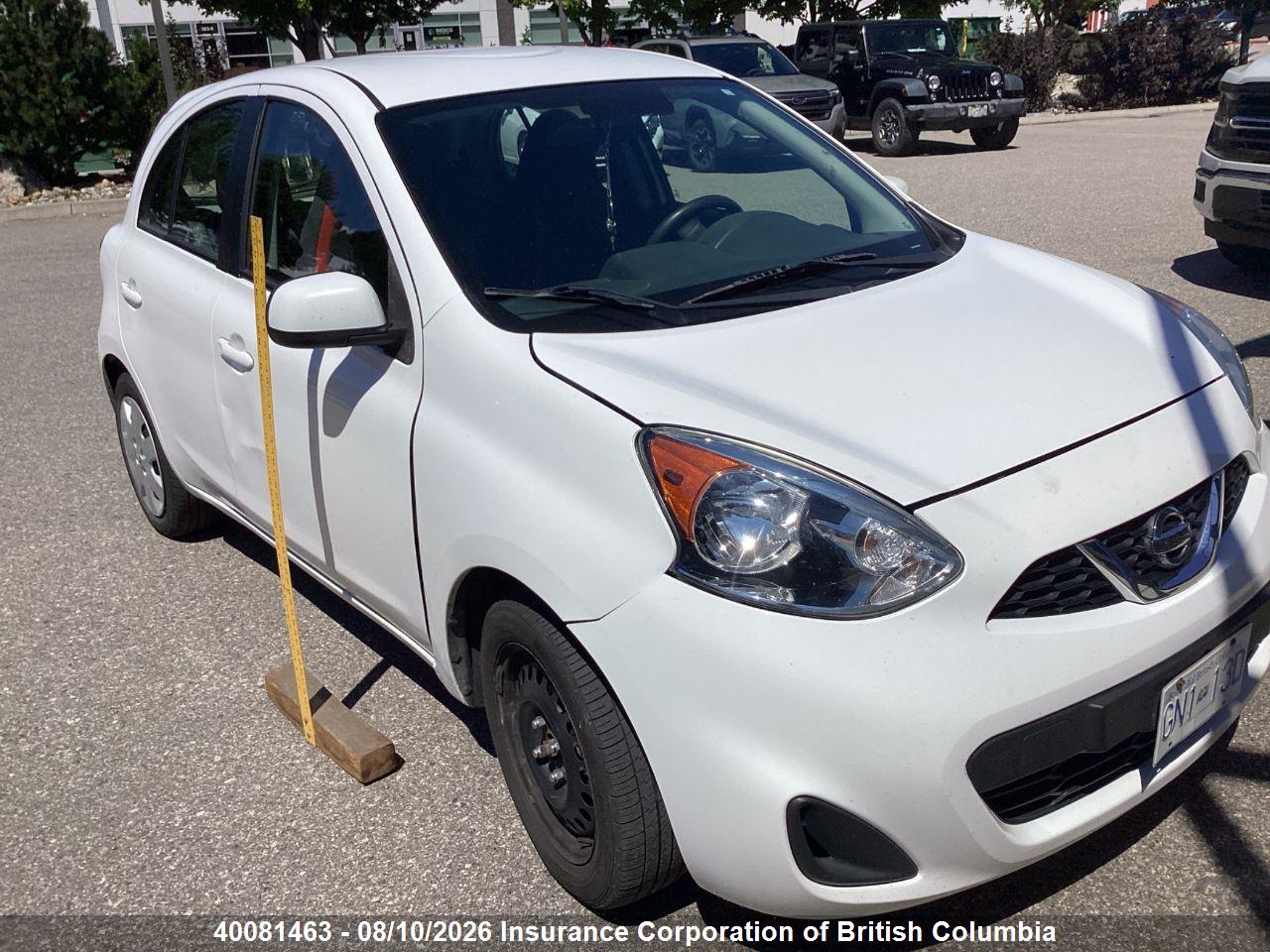 3N1CK3CP7GL249512 · 2016 NISSAN MICRA