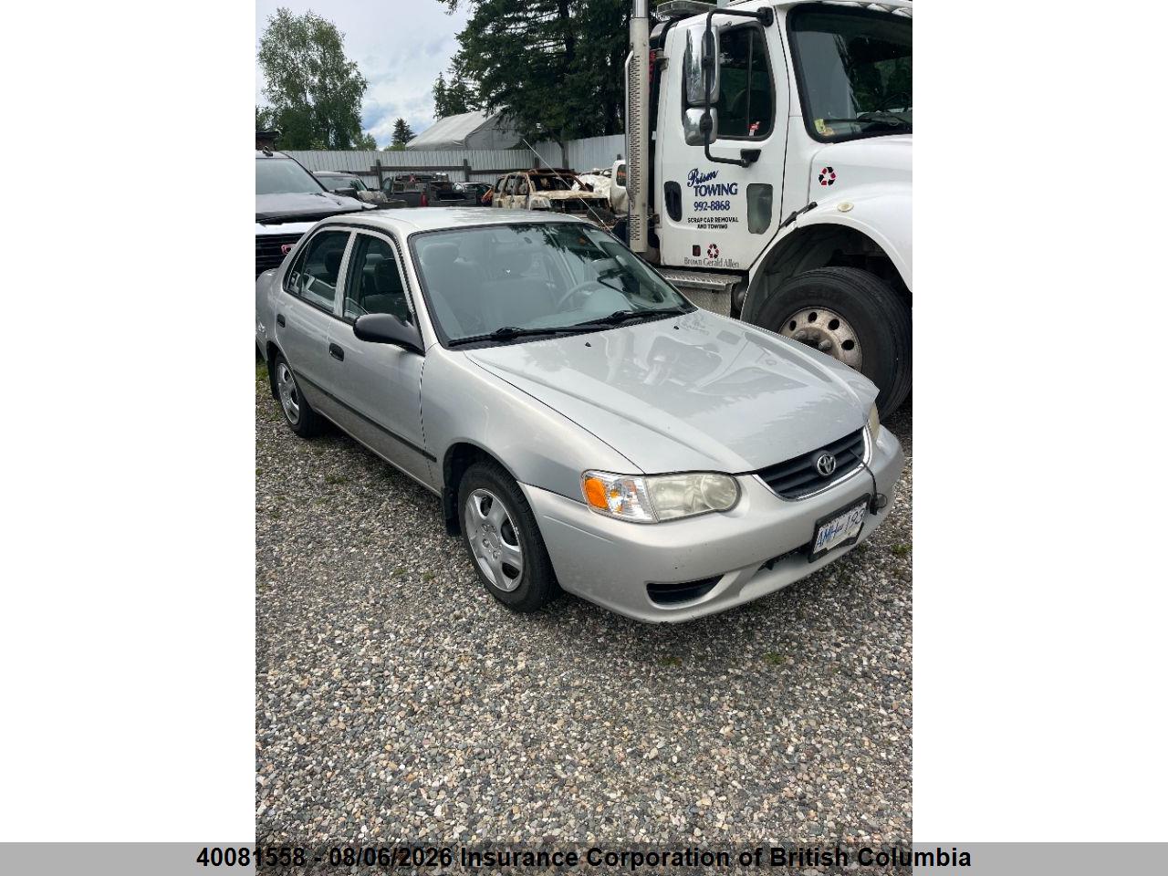 2T1BR12E01C826402 · 2001 TOYOTA COROLLA CE/LE/S