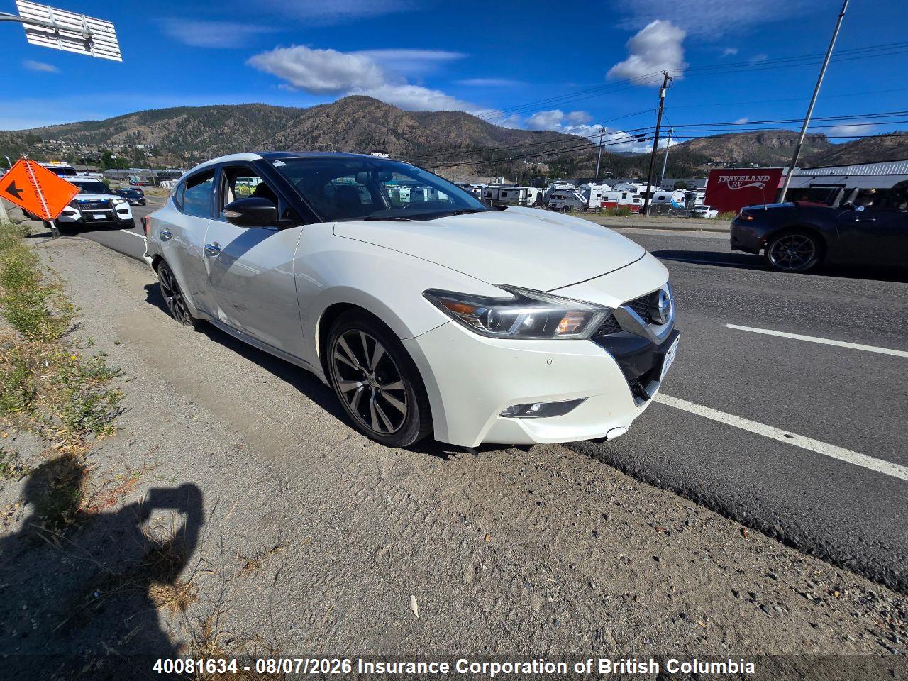 1N4AA6AP2GC432829 · 2016 NISSAN MAXIMA 3.5S/SV/SL/SR/PLAT