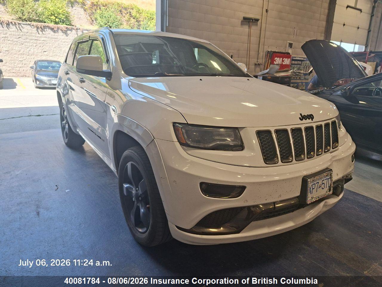 1C4RJFCT7FC203651 · 2015 JEEP GRAND CHEROKEE OVERLAND