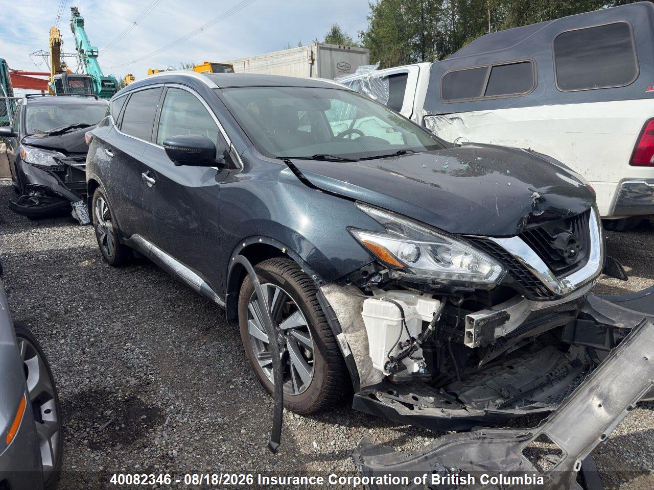 5N1AZ2MH0JN195264 · 2018 NISSAN MURANO S/SL/SV/PLATINUM