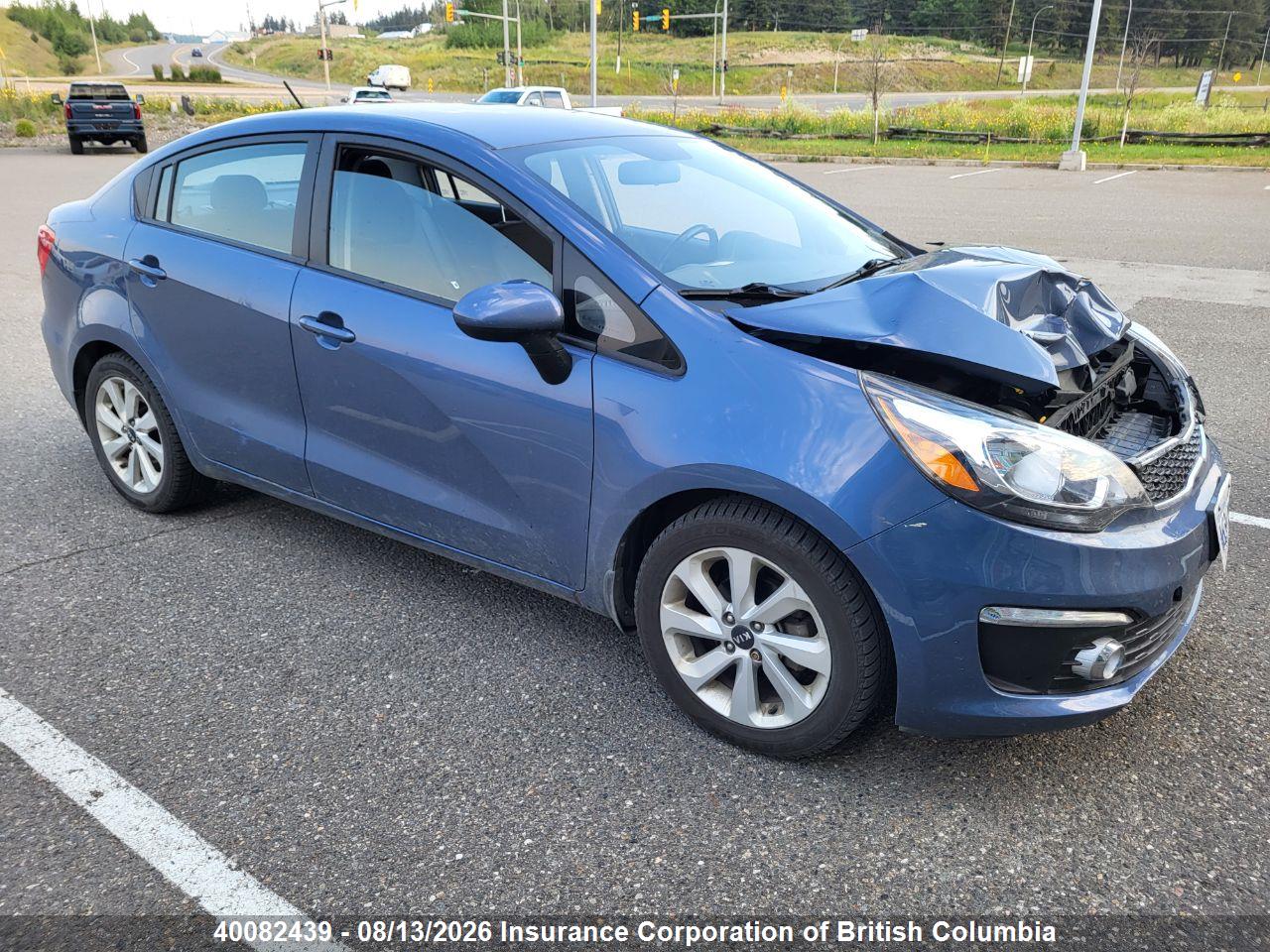 KNADN4A37G6598286 · 2016 KIA RIO