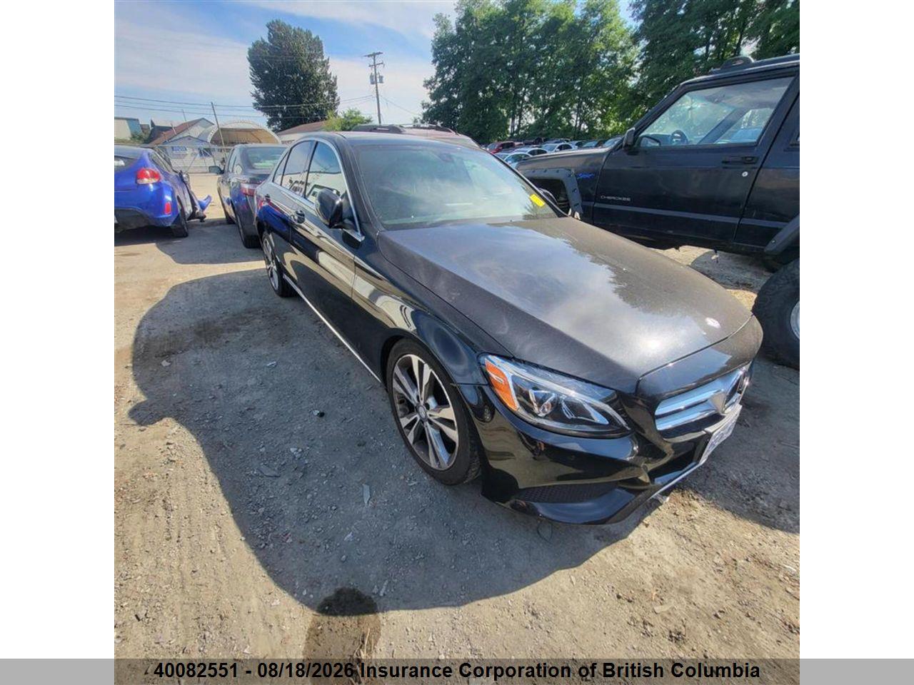 55SWF4KB7GU170980 · 2016 MERCEDES BENZ C 300 4MATIC
