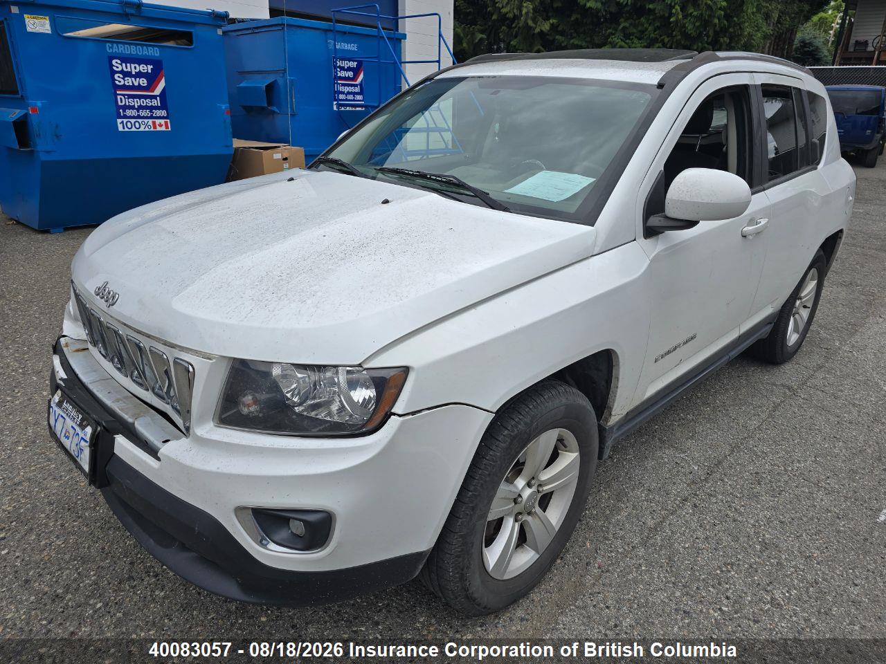 1C4NJDAB3GD721376 · 2016 JEEP COMPASS SPORT