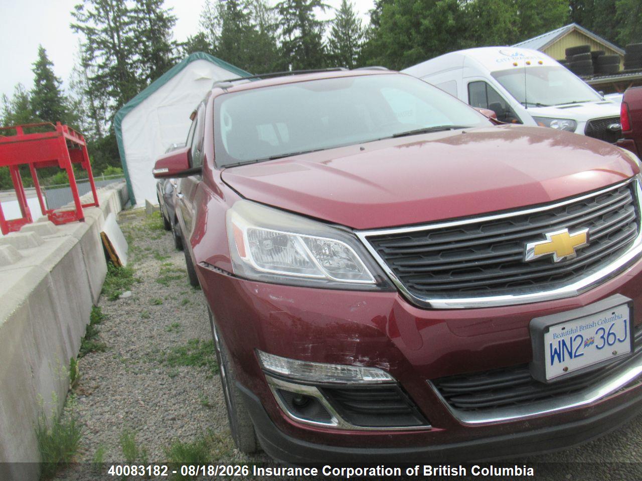 1GNKVGKD4GJ219557 · 2016 CHEVROLET TRAVERSE LT