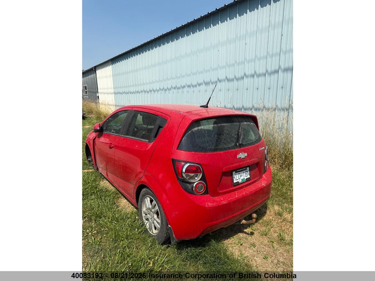 1G1JB6EH6C4149955 · 2012 CHEVROLET SONIC · 3/12