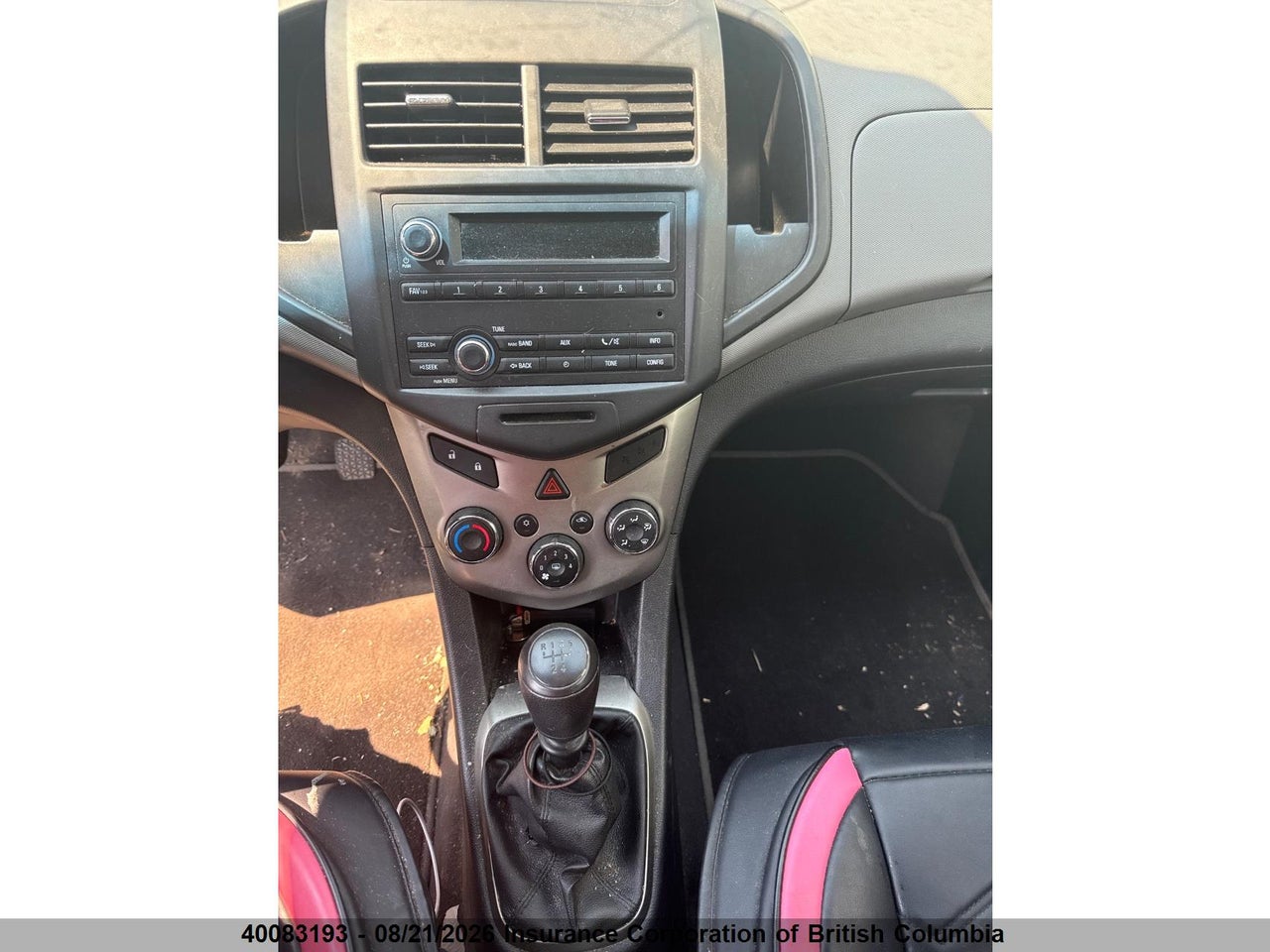 1G1JB6EH6C4149955 · 2012 CHEVROLET SONIC · 8/12