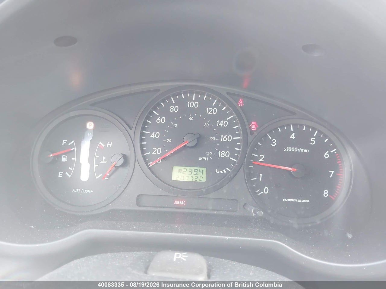 JF1GG65544H810908 · 2004 SUBARU IMPREZA TS · 7/22