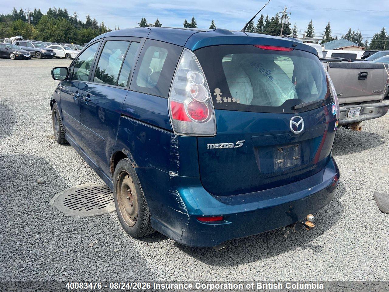 JM1CR193160107752 · 2006 MAZDA 5 · 3/22
