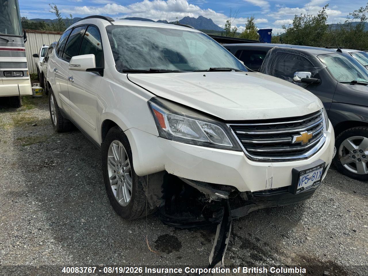 1GNKVGKD3DJ244199 · 2013 CHEVROLET TRAVERSE LT
