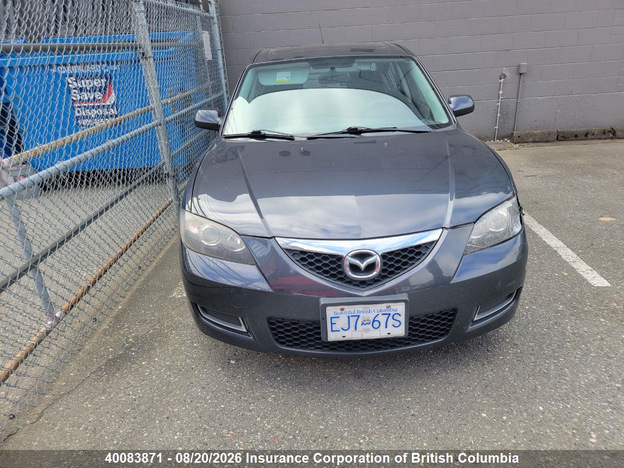 JM1BK32F281803842 · 2008 MAZDA 3 I · 5/24