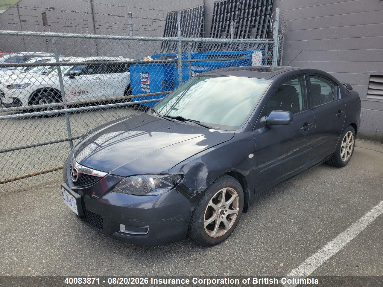 JM1BK32F281803842 · 2008 MAZDA 3 I
