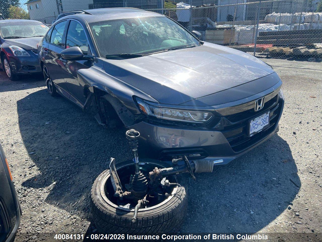 1HGCV2F36KA800313 · 2019 HONDA ACCORD SPORT