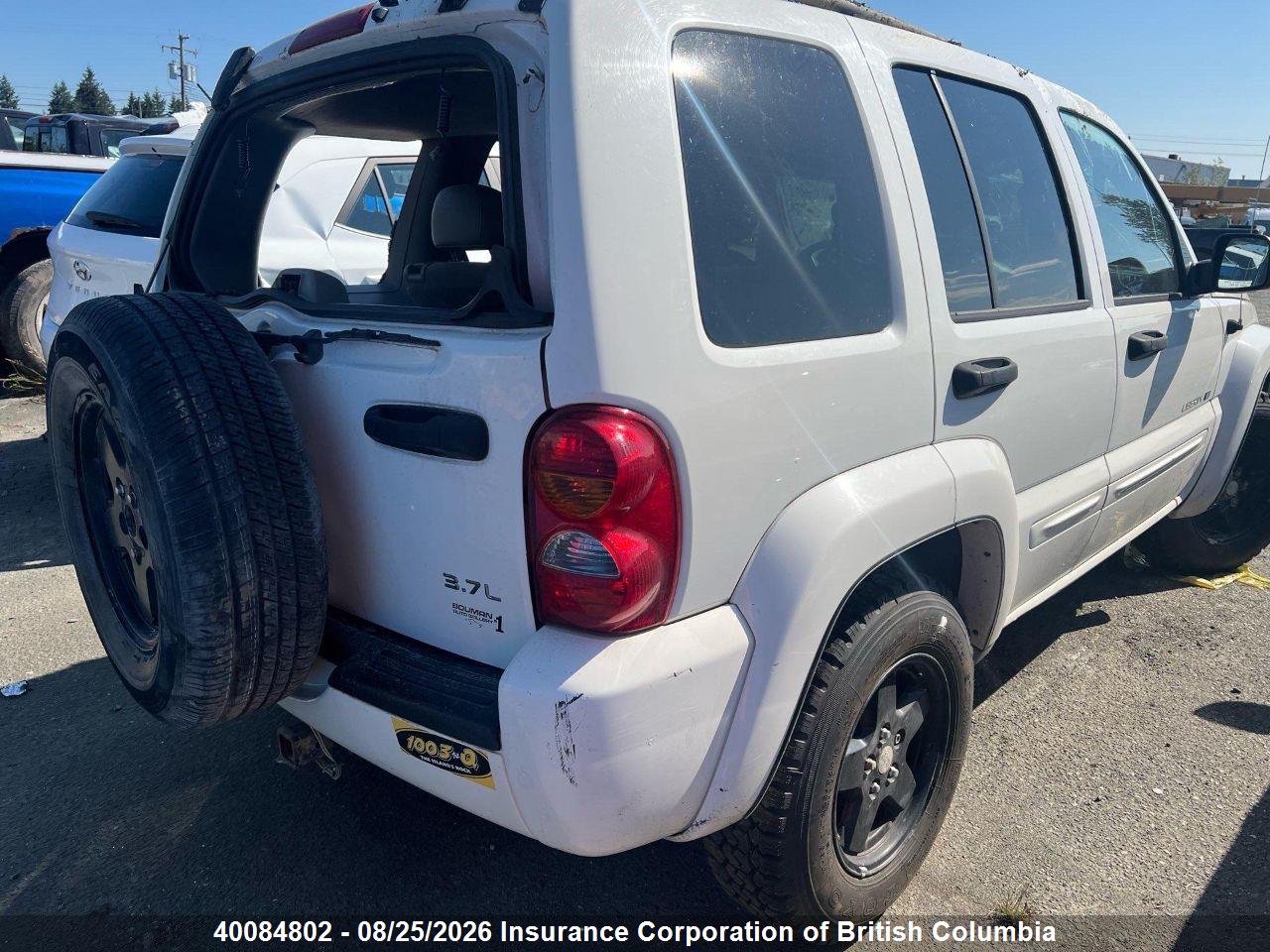 1J4GL58K73W582523 · 2003 JEEP LIBERTY LIMITED · 4/15