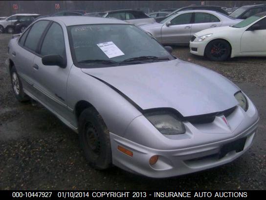 2001 PONTIAC SUNFIRE