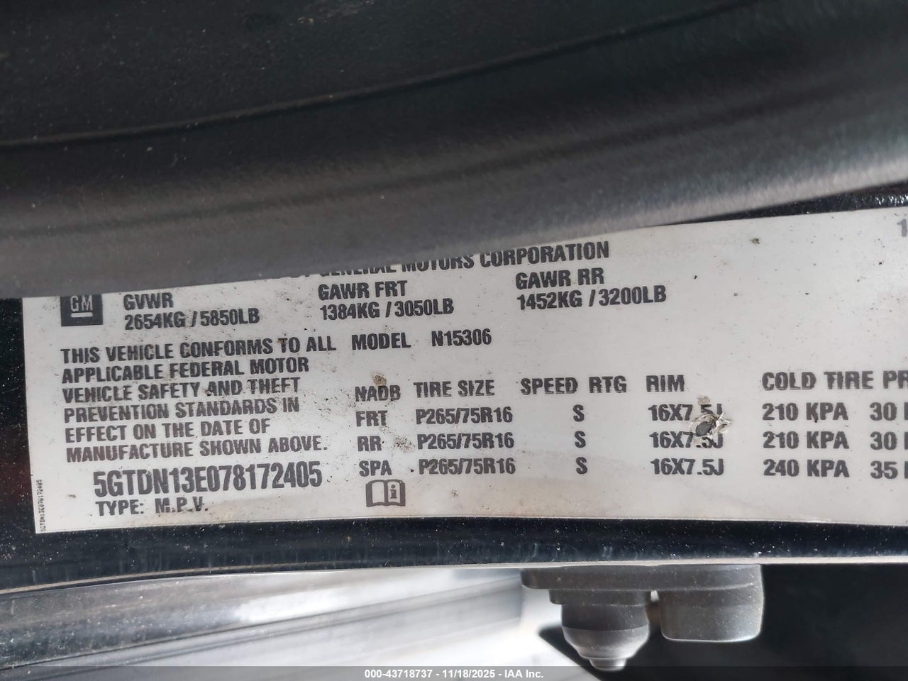 2007 HUMMER H3 SUV   · 9/11