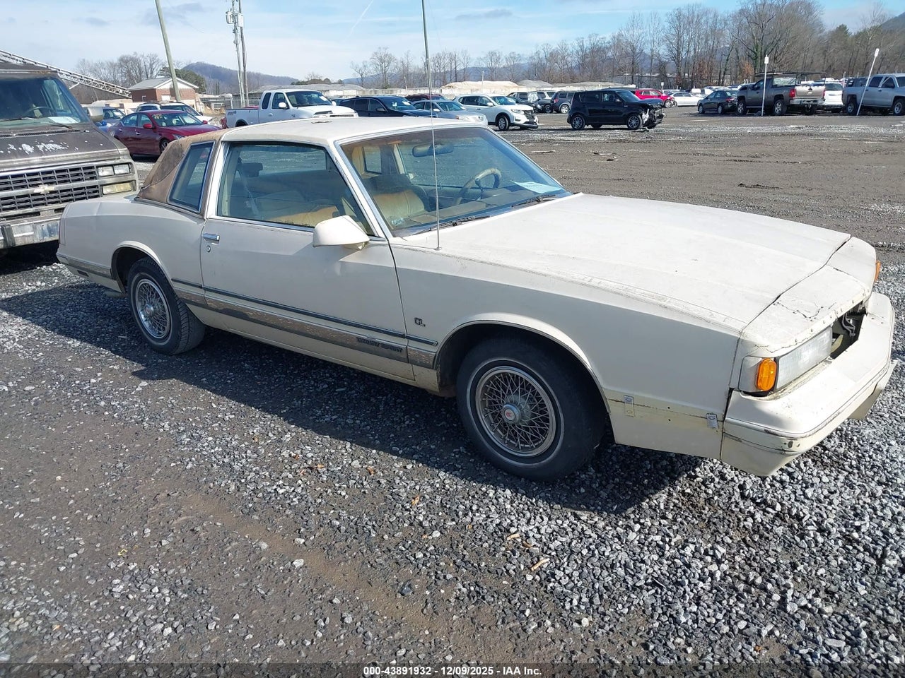 1G1GZ3780GR****** · 1986 CHEVROLET MONTE CARLO