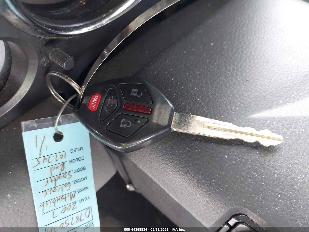 4A3AL25F17E****** · 2007 MITSUBISHI ECLIPSE SPYDER GS · 11/11