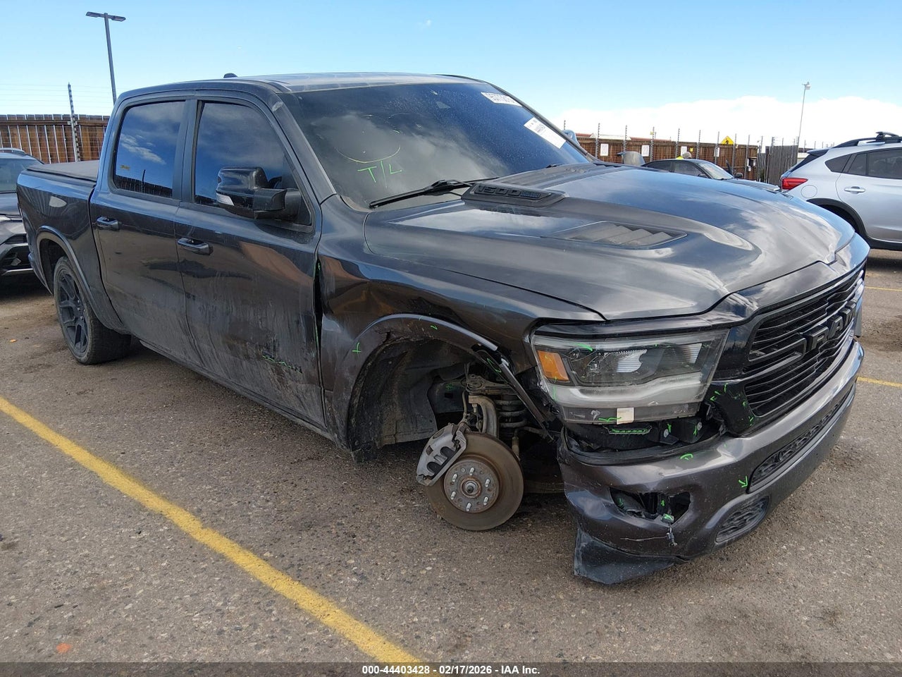 1C6SRFJT6MN****** · 2021 RAM 1500 LARAMIE  4X4 5'7 BOX