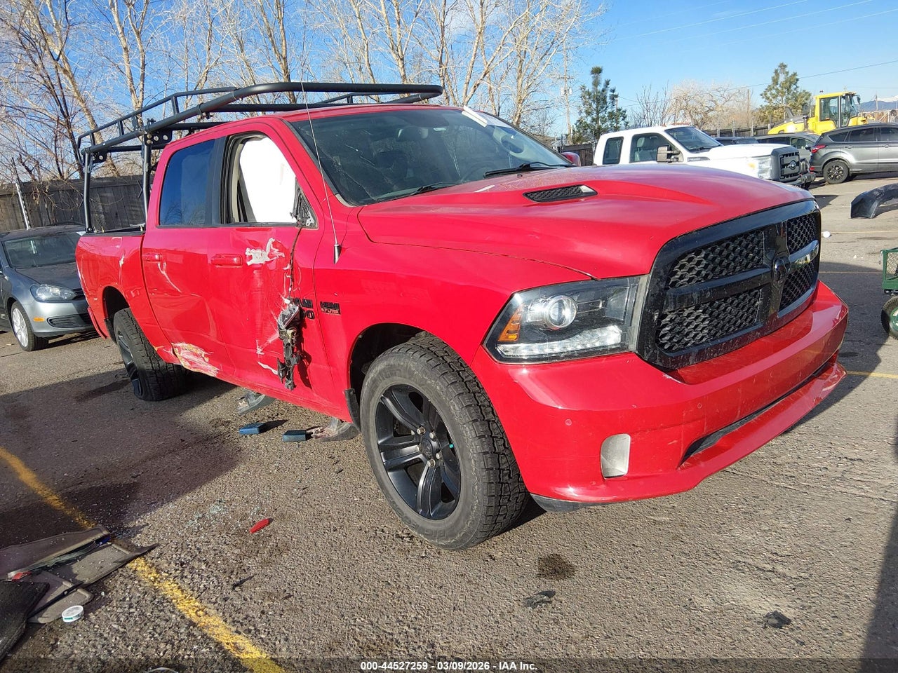 1C6RR7MTXHS****** · 2017 RAM 1500 NIGHT  4X4 5'7 BOX