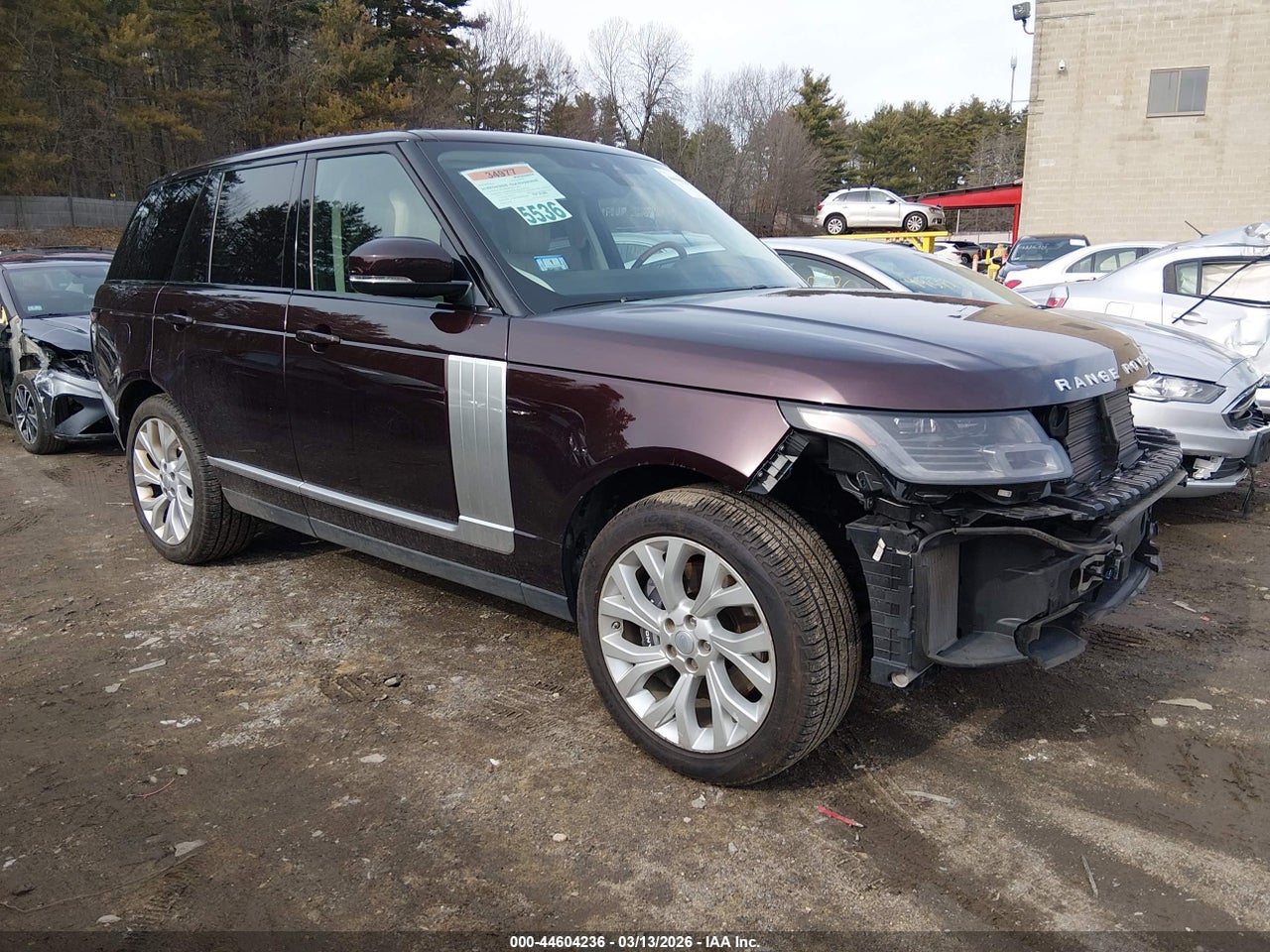 SALGS2SV9KA****** · 2019 LAND ROVER RANGE ROVER 3.0L V6 SUPERCHARGED HSE