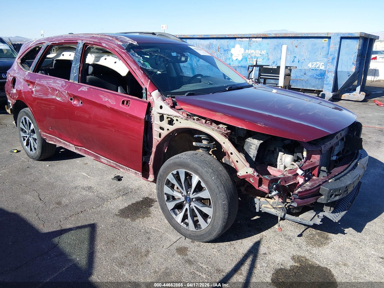 4S4BSENC6H3****** · 2017 SUBARU OUTBACK 3.6R LIMITED