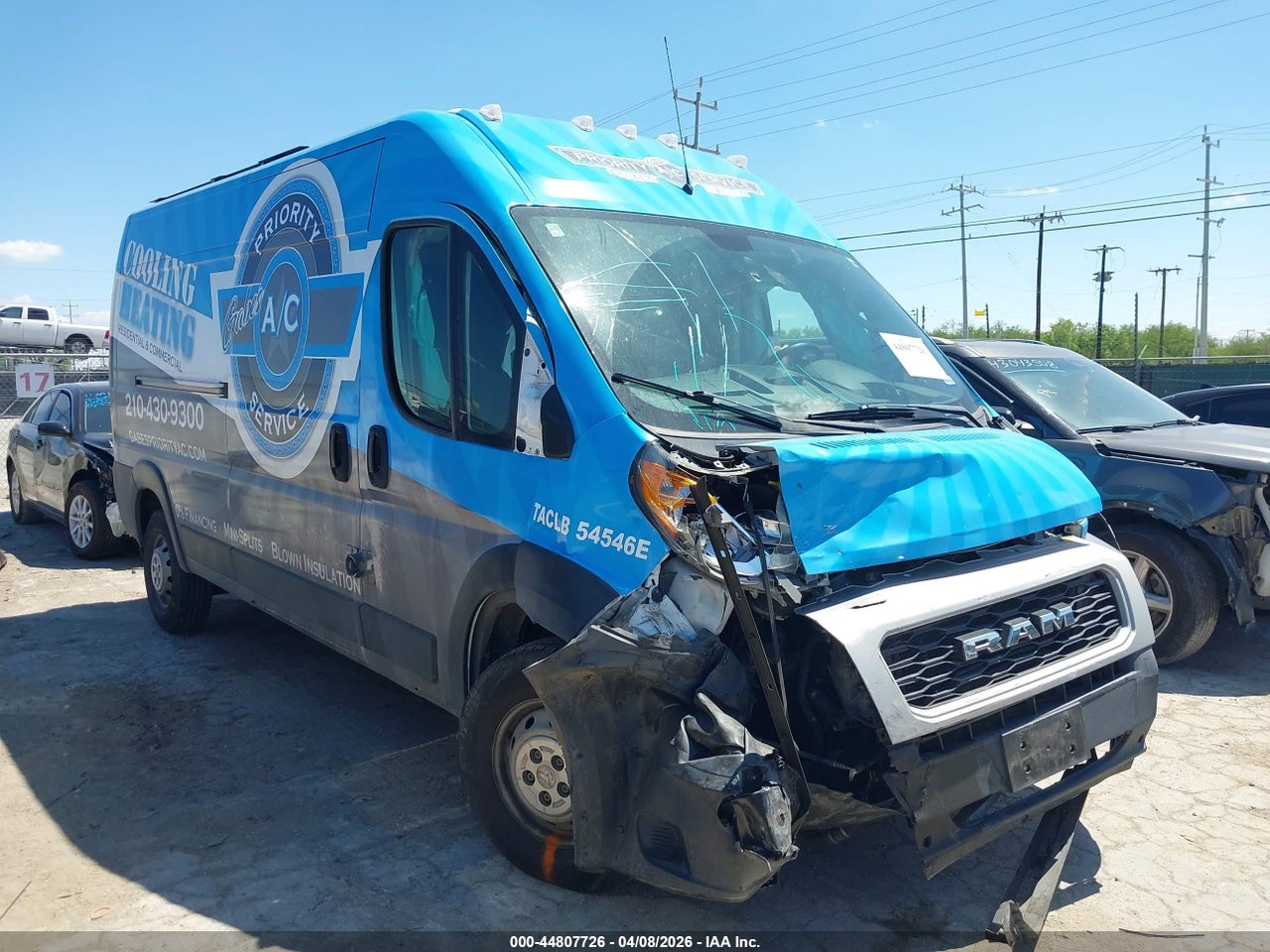 3C6TRVDG4KE****** · 2019 RAM PROMASTER 2500 HIGH ROOF 159 WB