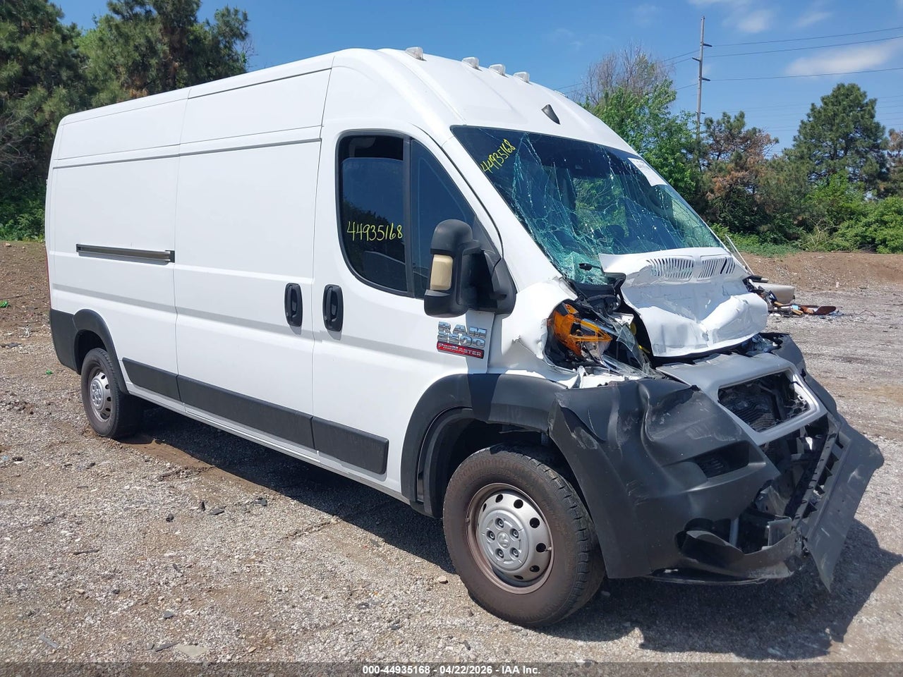 3C6LRVDGXNE****** · 2022 RAM PROMASTER 2500 HIGH ROOF 159 WB