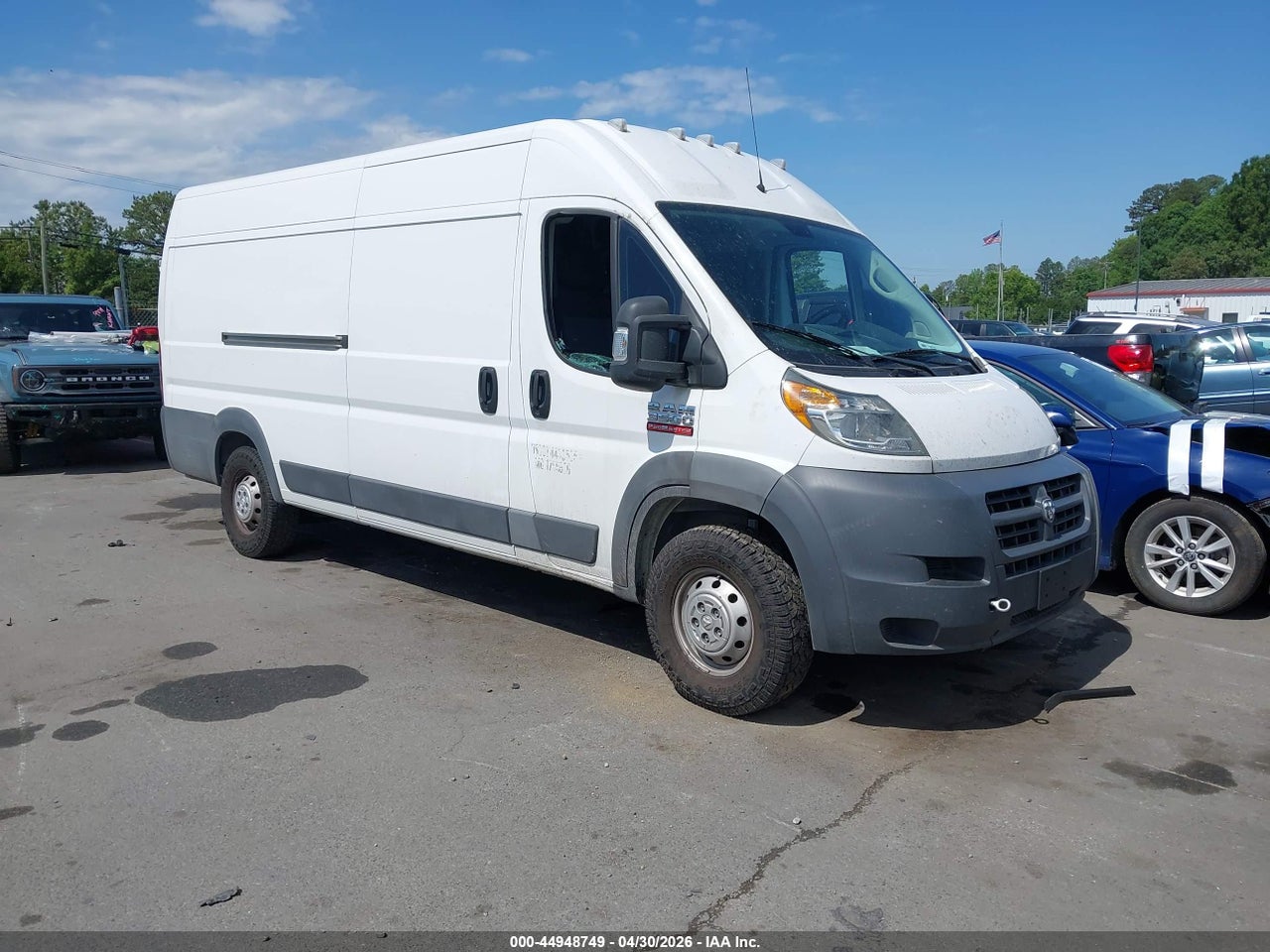 3C6URVJG6JE****** · 2018 RAM PROMASTER 3500 CARGO VAN HIGH ROOF 159 WB EXT