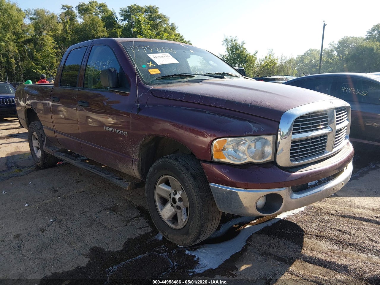 1D7HU18Z33J****** · 2003 DODGE RAM 1500 SLT/LARAMIE/ST