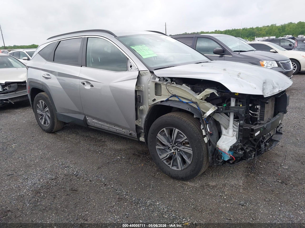 KM8JBCA12PU****** · 2023 HYUNDAI TUCSON HYBRID BLUE