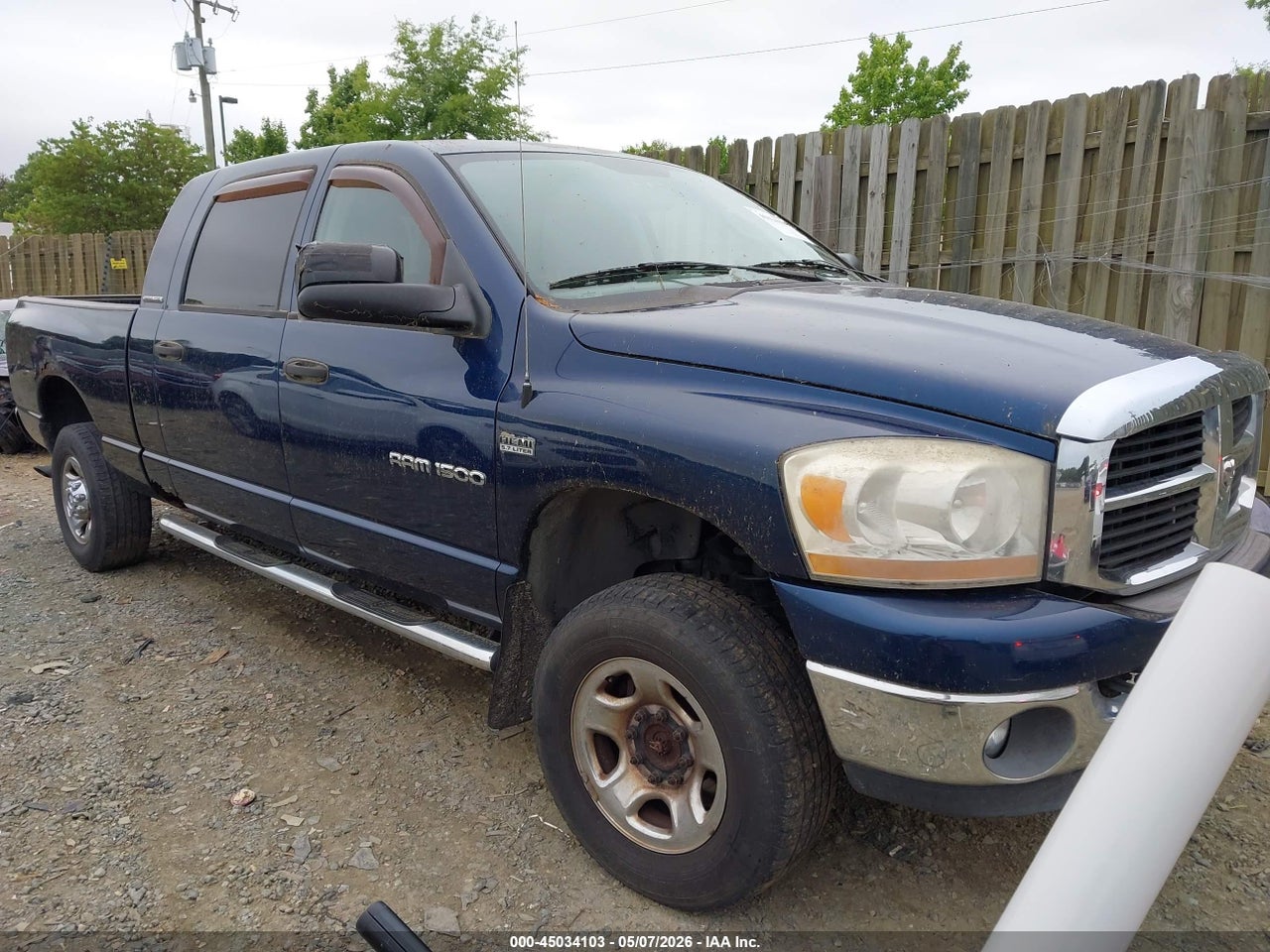 3D7KS19D86G****** · 2006 DODGE RAM 1500 SLT