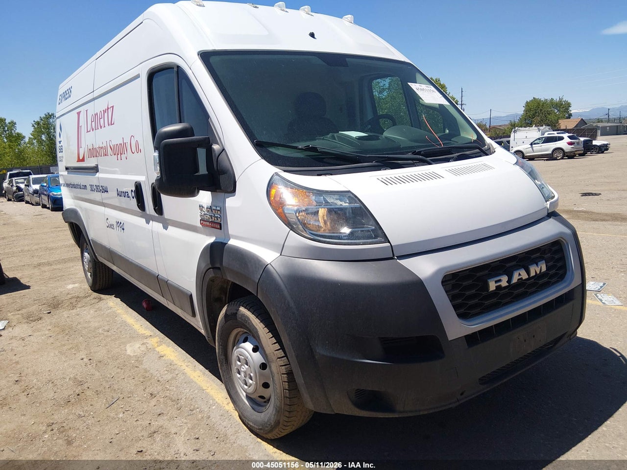 3C6TRVDG2KE****** · 2019 RAM PROMASTER 2500 HIGH ROOF 159 WB